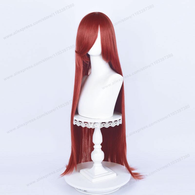 Anime 100Cm Long Staight Cosplay Synthetic Wig Black White Red Pink Brown Gold Blue Women Heat Resistant Hair High Quality Wigs