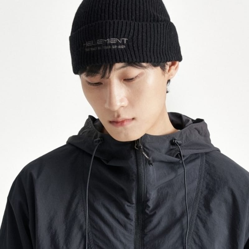 HELEMENT Basic G1 Wool Beanie (BLACK)