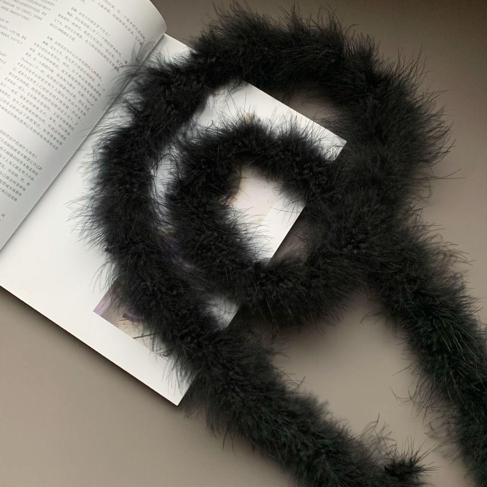 Y2k Long Fur Waistband Punk Jeans Belt Fashion Fur Waist Belt  Decor