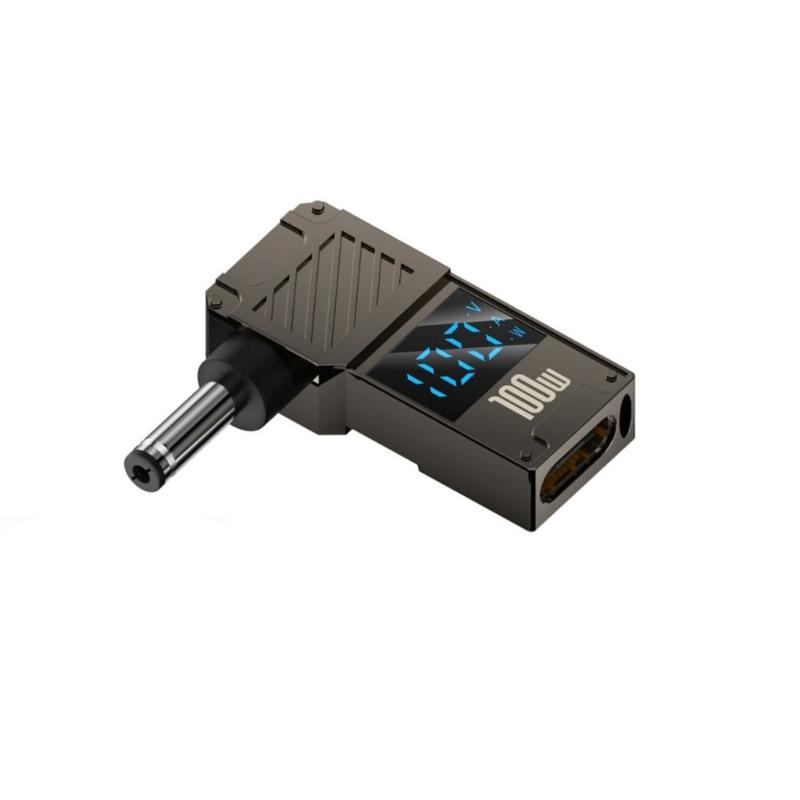 

USB C to Direct Current 100W PD Type C Female to Male Connector With Digital Display for Monitors Voltages Current Power