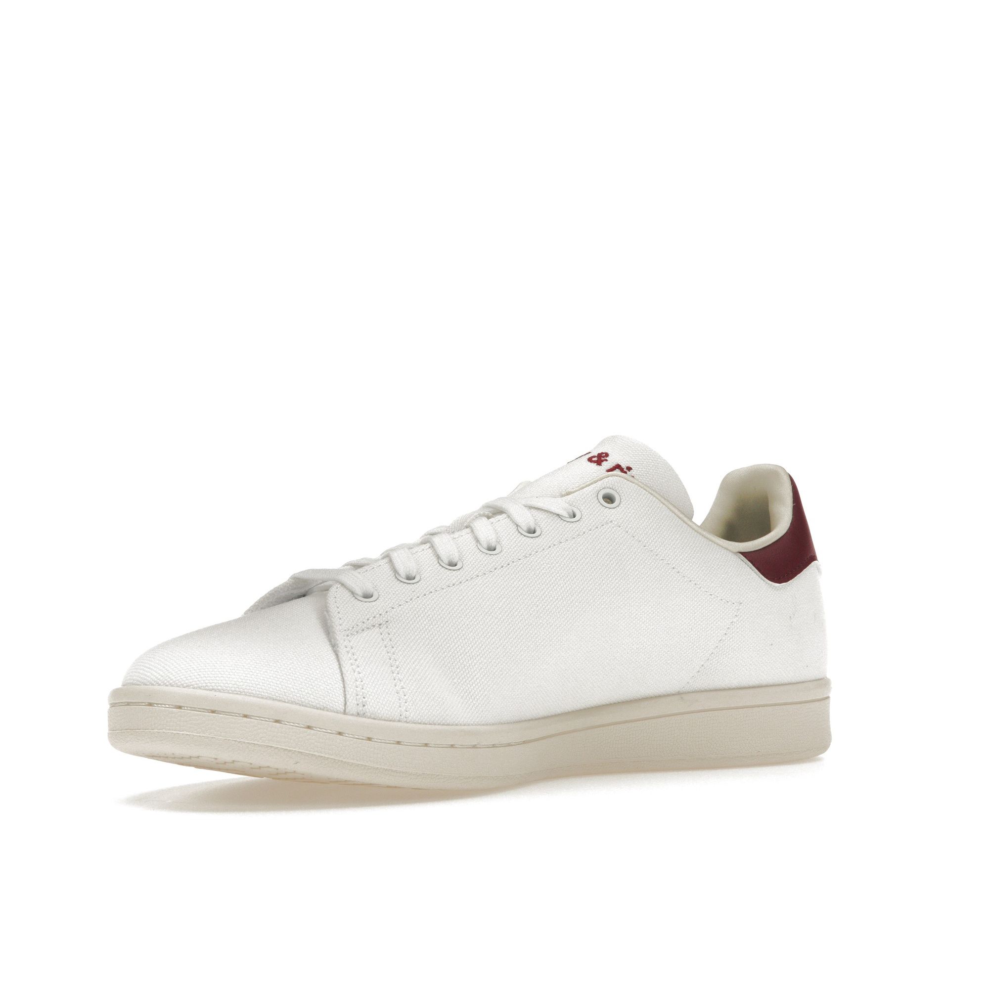 Спортивные и Роскошные x adidas Stan Smith Белые Бордовый Колледж Унисекс Кроссовки — фото 4