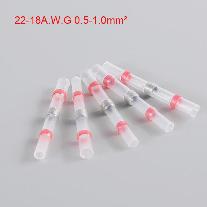 Waterproof Solder Seal Heat Shrink Butt Stress-free Wire Connectors Terminals Electrical Copper with Soldering Sleeve