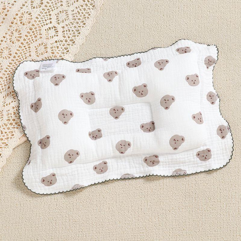 Gauze Baby Small Pillow, Baby Shaping Pillow, Newborn 0-3 Months Old, Anti Deviation Head Correction Headrest, Breathable