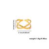 European & American Trendy Titanium Steel Geometric Open Ring - Hip-Hop Style Snake Design