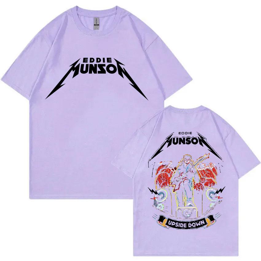 Rock Punk Eddie Munson Grafická trička The Demogorgon Kanibalská květina Monstrum Tričko Muži Ženy Fleecová Bavlna Nadměrná trička