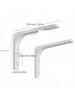 2Pcs Heavy-Duty Iron L-Shaped Shelf Brackets Right Angle Corner Supports for Wall Mounted Furniture Bracket Support Hardware
