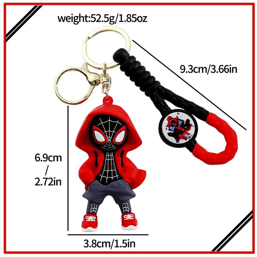 Fashionable Hero Cartoon Design Car Multifunctional Super Cute Card Phone Car Backpack Unofficial [Kizoya] Keychain, Keychain, Pendant, Holder, Strap,