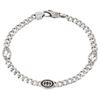 Interlocking G Chain Silver Bracelet 17cm [Used]