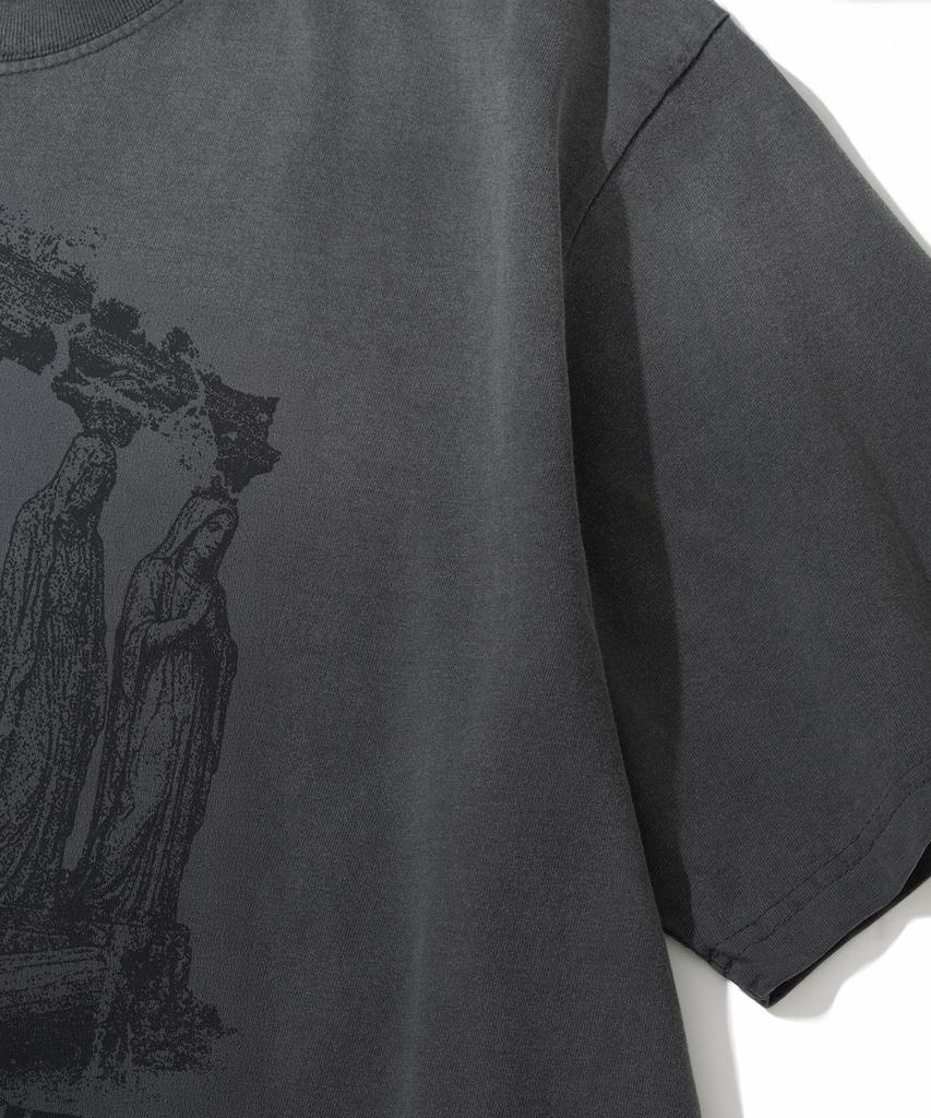 NOT4NERD 4 Effigy Bleach Washed T-Shirts - Charcoal