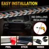 60'' LED Tailgate Light Strip 12V Flexible Red Brake Amber Yellow Sequential Turn Signal Light for Pickup Trucks Trailers RV Van