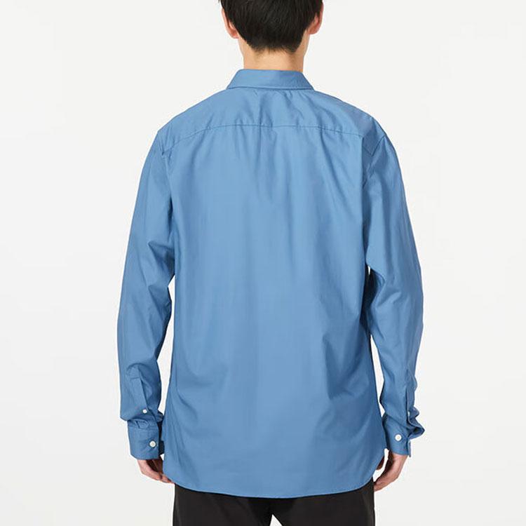 Timberland Ležérní jednobarevná prodyšná košile s dlouhým rukávem pánská košile námořnická modrá A62XH-DJ5