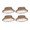 4 Sets Oval Cabinet Knobs 3D Floating Flower Exquisite Ergonomic Vintage Cabinet Knobs for Home Door