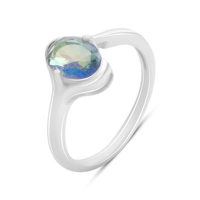 Silver Ring with Mystic Topaz 0.925ct, Item Weight 2.41 Gr (2190233)