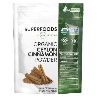 MRM Nutrition Organic Ceylon Cinnamon Powder, 4 Oz (113 G)