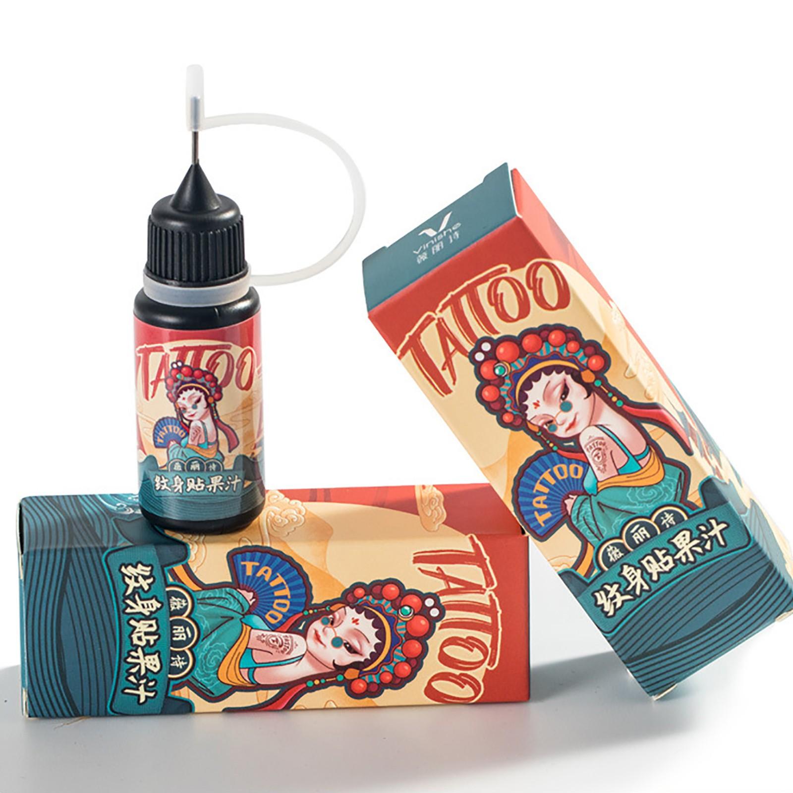 

10 мл временного набора шаблонов с полуперманентными чернилами