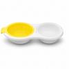 Microwave Egg Cooker Mold for 2 Poached Eggs BPA-Free Heat-Resistant Up To 160°C Egg Poacher Cup Yellow Breakfast Maker for Quick Daily Kitchen Use