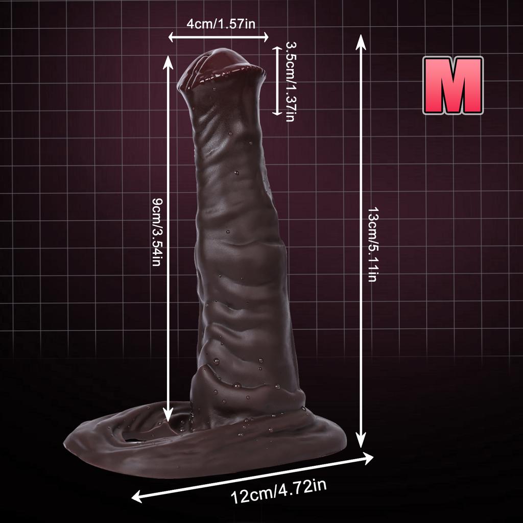 Realistic orse Penis Sleeve with Soft Cock Ring Stretchy Extender Condom Ejaculation Delay Cock Sleeve Adult Sex Toys for Men