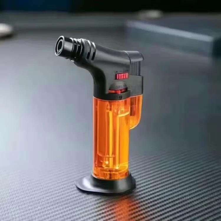High Jet Flame Butane Gas Lighter Torch Refillable Adjustable Butane Jet Igniter Powerful Turbo Cigar Accessories Portable Tool