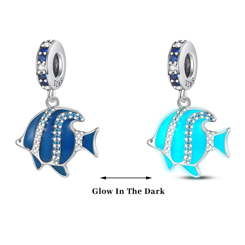 Copper Color Fireflies Bees Stars Turtles Luminous Charms Beads Fit 3Mm Original Bracelets Diy Jewelry Gift