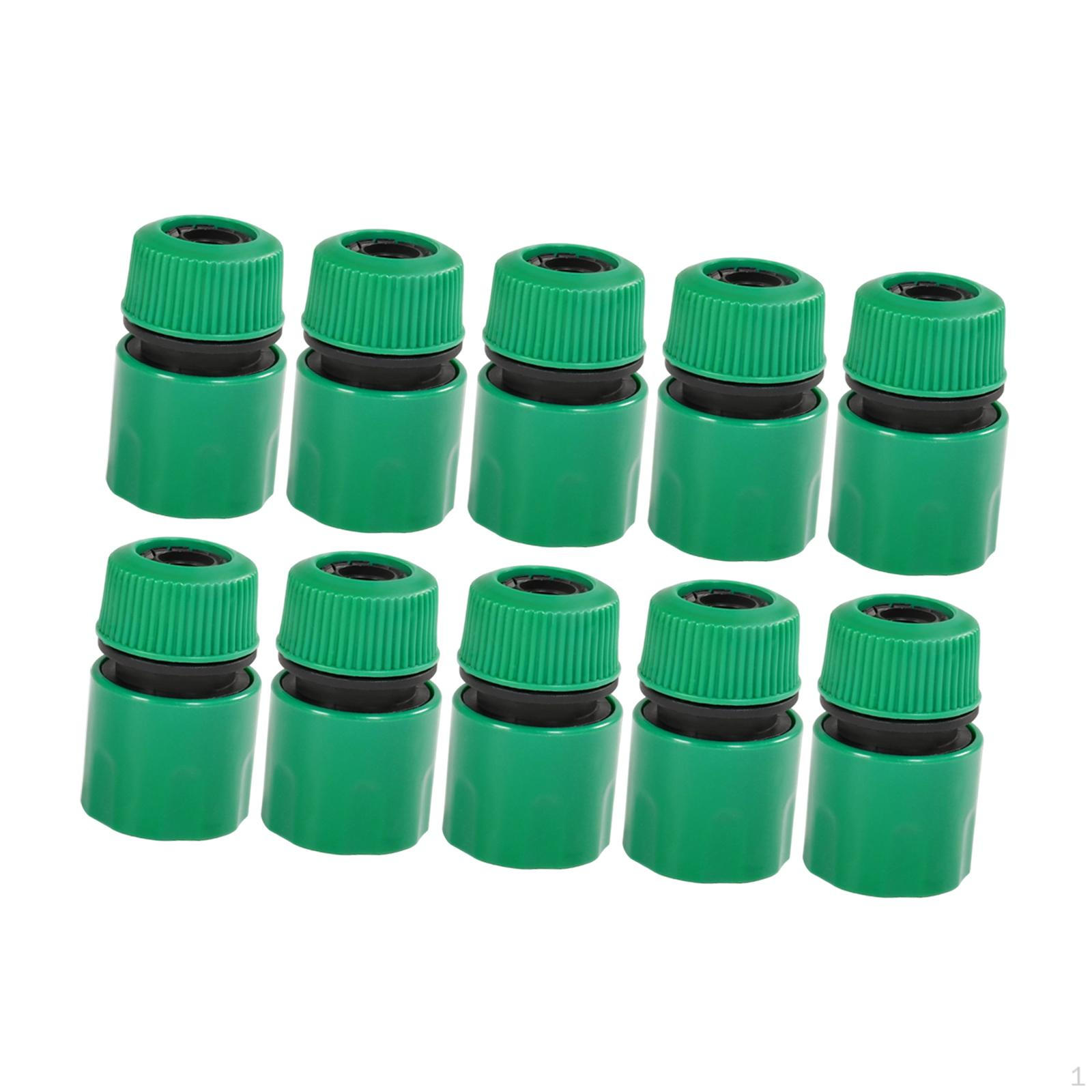 10Pcs 1/2 inch Garden Hose Connectors Water Tube Fittings Sturdy Portable Quick Connect
