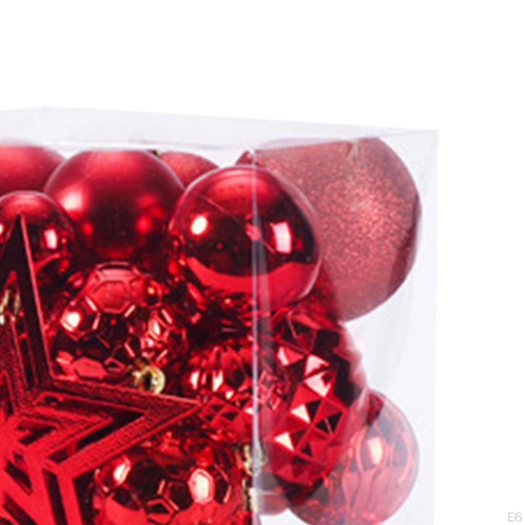 Christmas Balls Ornaments Hanging Decorative Bauble Shatterproof Tree for Wedding