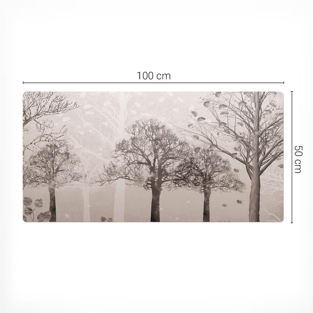 Non-slip Desk Mat for Office Wooden Impression 100X50 Cm