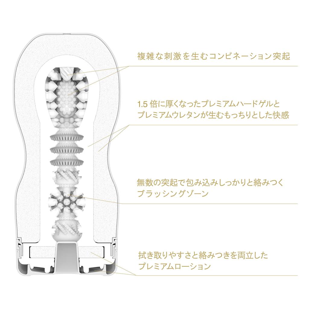 TENGA New Premium Tenga Original Vacuum Cup Hard Black Set of 5