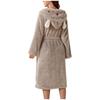 Women's Fleece-Lined Pocket Earflap Robe