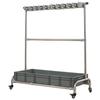 Stainless Steel Movable Floor Mop and Broom Holder