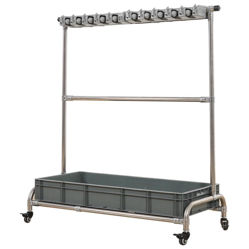 Stainless Steel Movable Floor Mop and Broom Holder