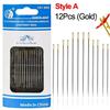 36/24/12pcs Blind Needle Elderly Needle-side Hole DIY Hand Household Stainless Steel Sewing Needless Threading Apparel Sewing