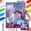 Aladdin Princess Jasmine Oil Painting Handmade Painting Kit Diy Home Room Decoration Gift