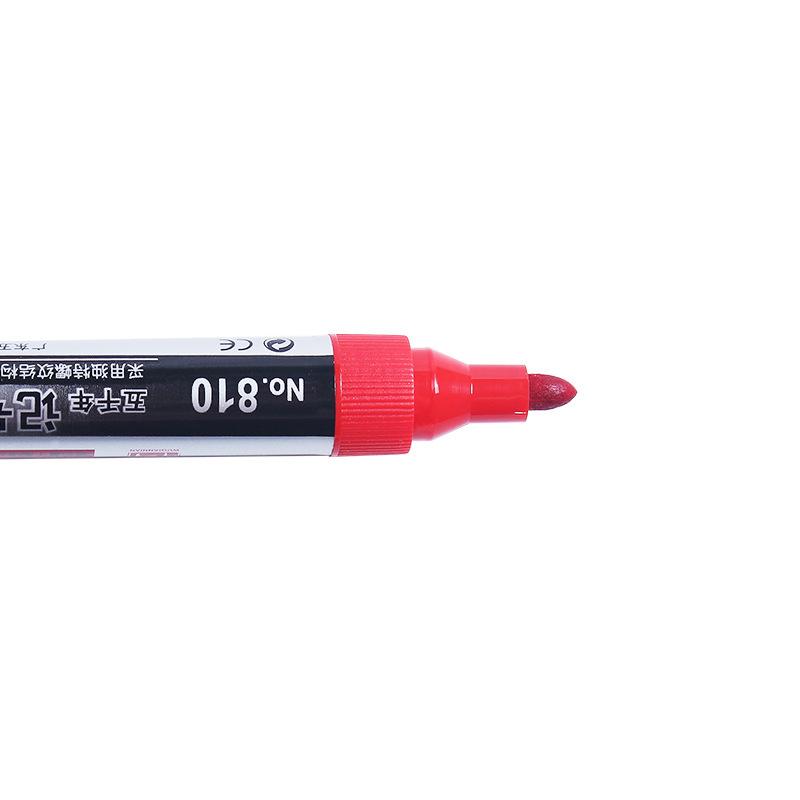 1pc Permanent Oily Marker Black Ink 2.0mm Waterproof Quick Drying For Metal, Plastic, Tiles, Glass, School and Office Supplie