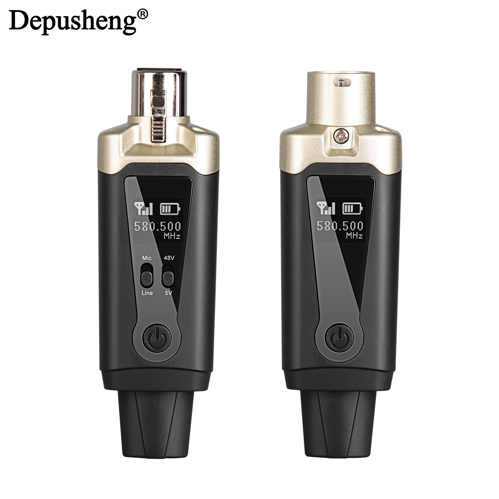 

Depusheng MA5 Professional Wireless Transmitter and Reciver Wireless Microphone System XLR For Condenser Dynamic Mic MA5