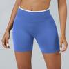 Seamless Colorblock Yoga Shorts For Women With Quick Dry Fabric For Running And Fitness
