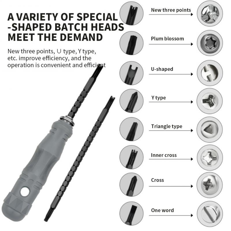 Screwdriver Assembly Magnetic Double Head Screwdriver Bits Hand Tool Screwdriver Set Multifunctional 17-in-1