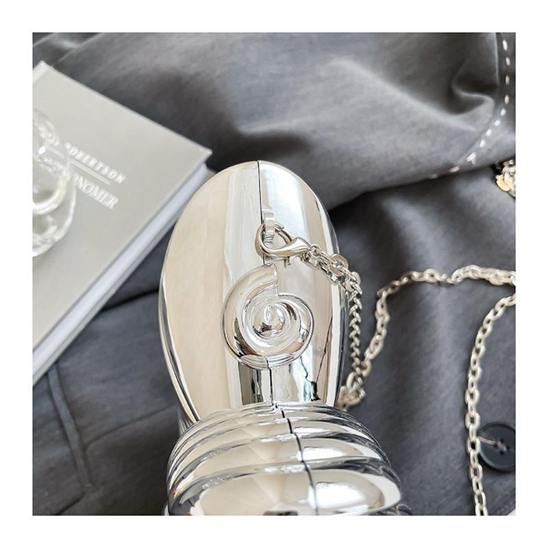 Acrylic Seashell Design Fashion Messenger Bag Stylish Shoulder Crossbody Chain Bag Perfect For Everyday Use And Special Occasions