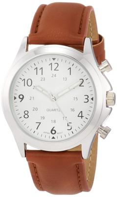 [Arias] Analog Leather Band Waterproof Men's Watch A43M02