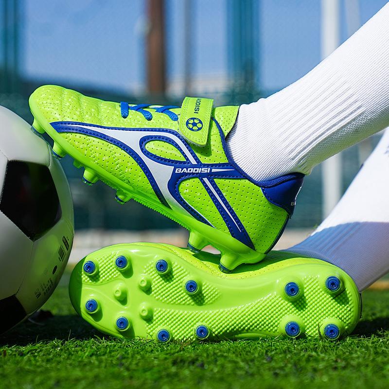 

New children s spike broken spike shoes primary school students 2024 summer Velcro football shoes sports youth sneakers 28