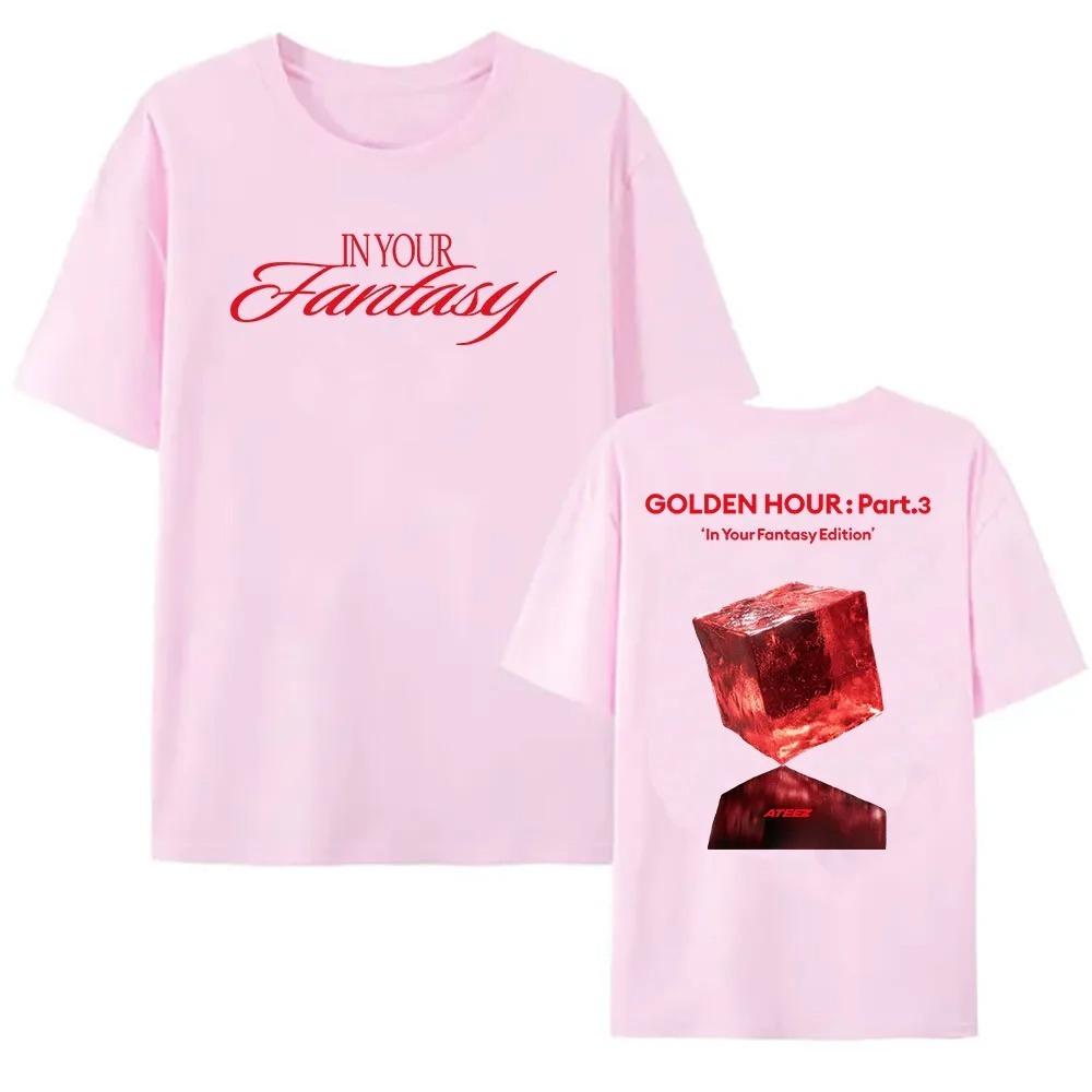 GOLDEN HOUR _ Part.3 In Your Fantasy Edition T-shirt ATEEZ Boys Band Korean Style Tshirts Unisex Streetwear Fashion Women Tees