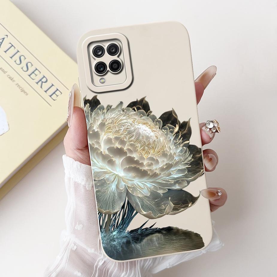 For Samsung Galaxy A22 4G Case Unique Grid Pattern Cover Soft TPU Phone Case For Samsung A22 A 22 Galaxy A42 5G Back Cover Coque