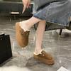 Thick-soled Shoes, Women's Shoes, Warm Fleece Snow Boots, Flip-flops