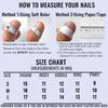 10Pcs Bag Clear Rhinestone Artificial Nails with Full Diamond Design for Party and Daily Use