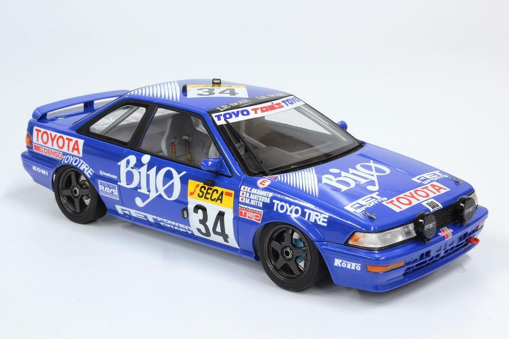 Racing Series Toyota Corolla Levin AE92 1989 Spa 24 Hours Race with Masking Sheet Plastic Model PN24016MSK PLATZ/NuNu 1/24