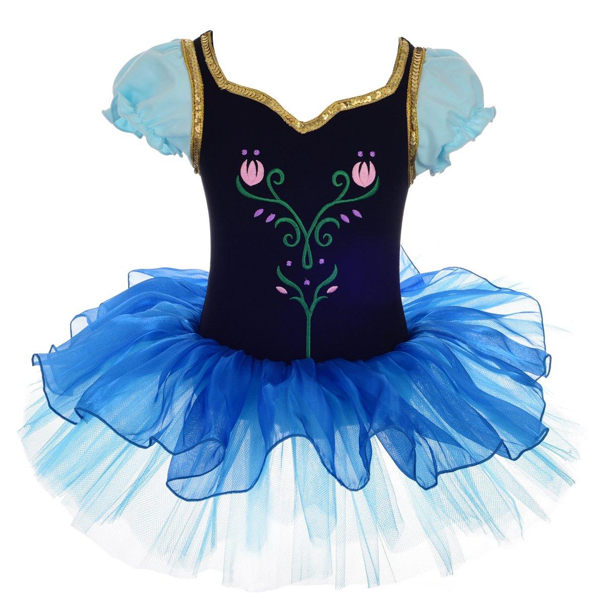 

Kids Girls Snow Princess Ballerina Costume Skirt Cosplay Costume Age 2 [Dressy Daisy]