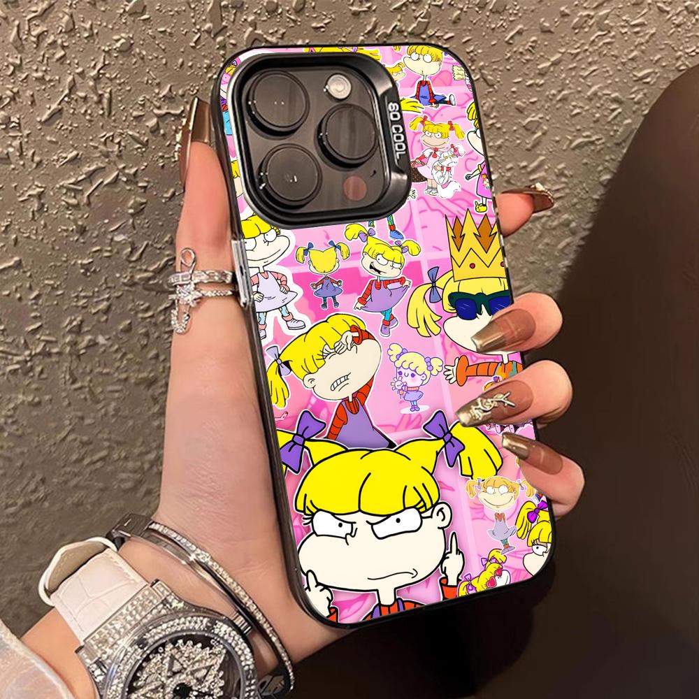 

Anime R-RugRats Phone Case for iPhone 17 16 15 14 13 12 11 X XR XS Air Pro Max Plus Black Colorful Silver Cover iPhone X