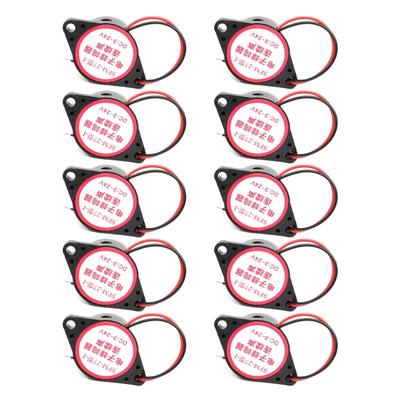 10 Stück 3-24V Piezo Summer Alarm Laut 100dB Hohes Dezibel Kontinuierlicher Piepton Aktiver Elektrischer Summer für Elektronische Geräte