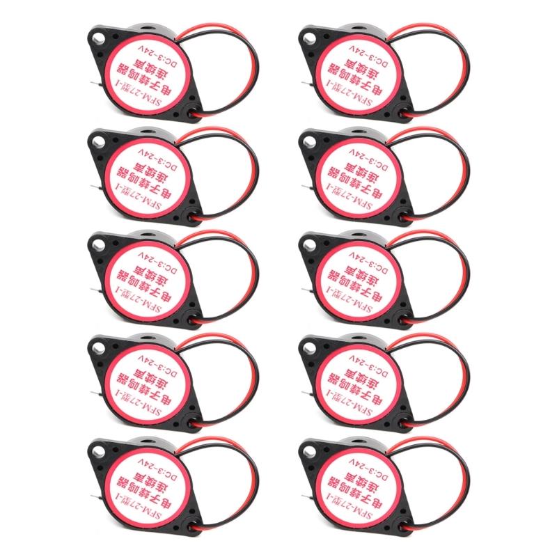 

10 шт. 3-24 В Пьезоизлучатель Звуковой сигнал Громкий 100 дБ Высокий Децибел Непрерывный Звуковой сигнал Активный Электрический Зуммер для Электронных Устройств 1