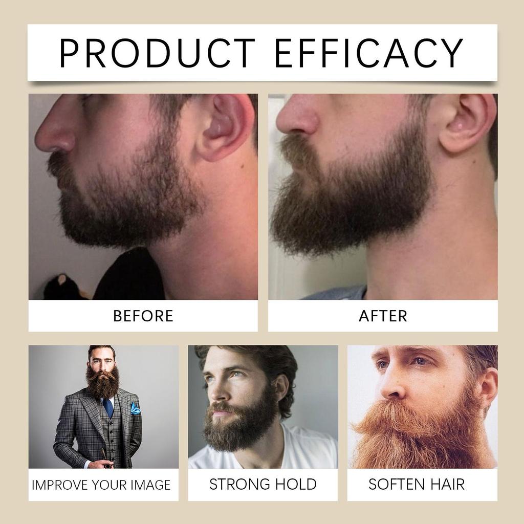 Men's Beard Care Set: Softens Hair, Smooths Roughness — Includes a Beard Oil and Balm, Ideal Gift.