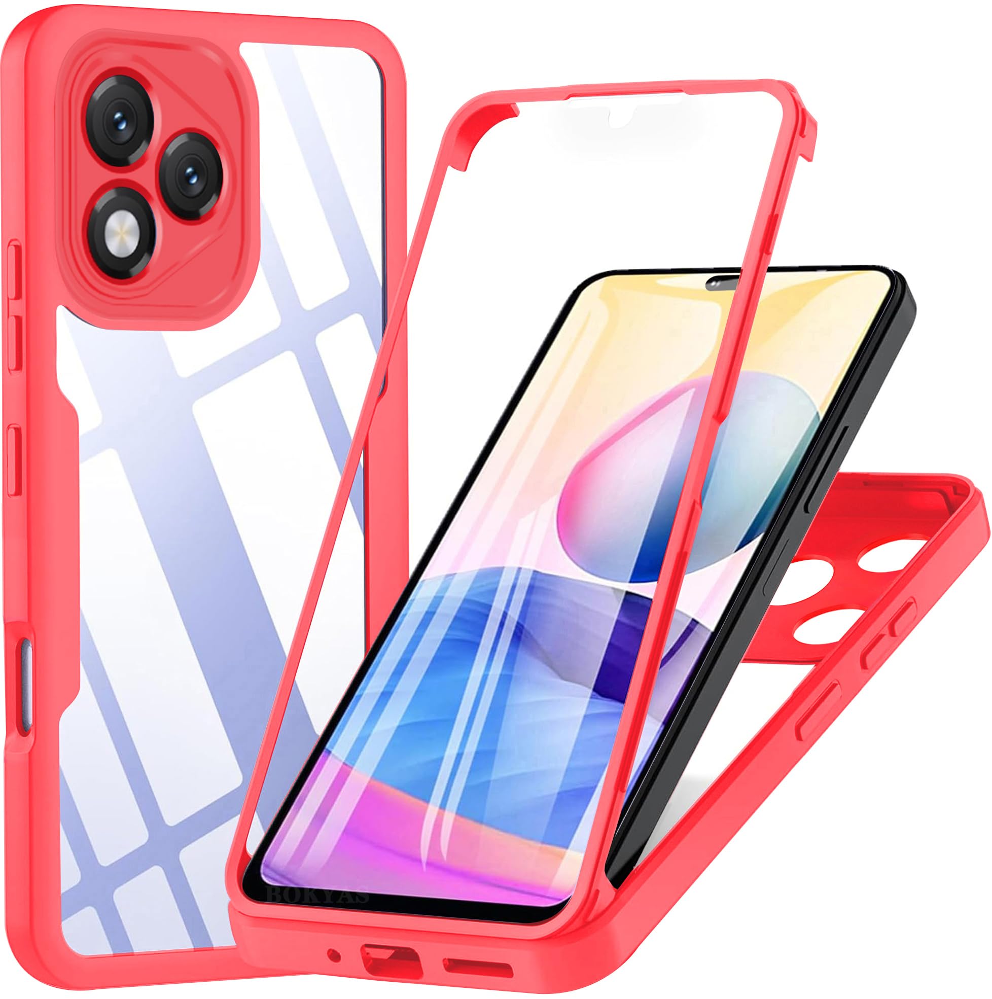 

Чехол 360 градусов для Honor 400 Pro 400 Lite X6C со встроенной защитой экрана, чехол на все тело HONOR 400 Lite